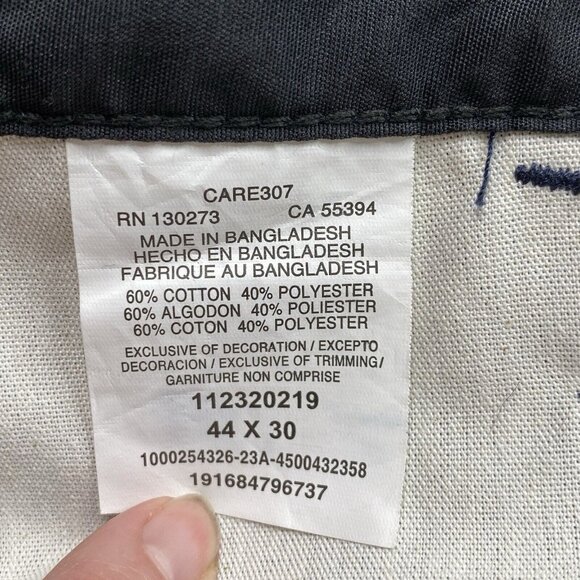 Wrangler Workwear Pants Mens 44x30 Blue Cargo 7 Pocket Pants Relaxed Fit NWT - Picture 11 of 16